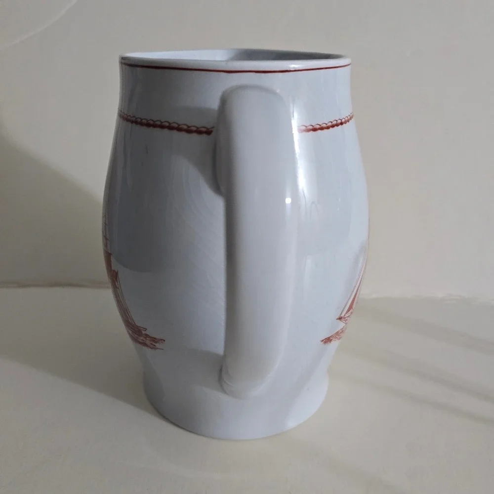 Wedgwood Flying Cloud‎ Ann McKim 1833 Nautical Pitcher Georgetown Collection Red
